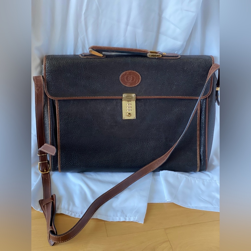 1980s Vintage Gucci Women's Briefcase